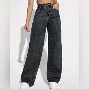 Shein High Waist Wide Leg Jeans